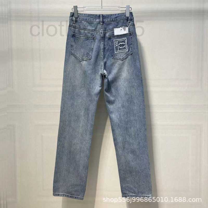 Women' Jeans Designer women' wear embroidery hole high waist thin denim trousers straight tube women summer L1ED, Light gray
Women' Jeans Designer women' wear embroidery hole high waist thin denim trousers straight tube women summer L1ED, Light gray
