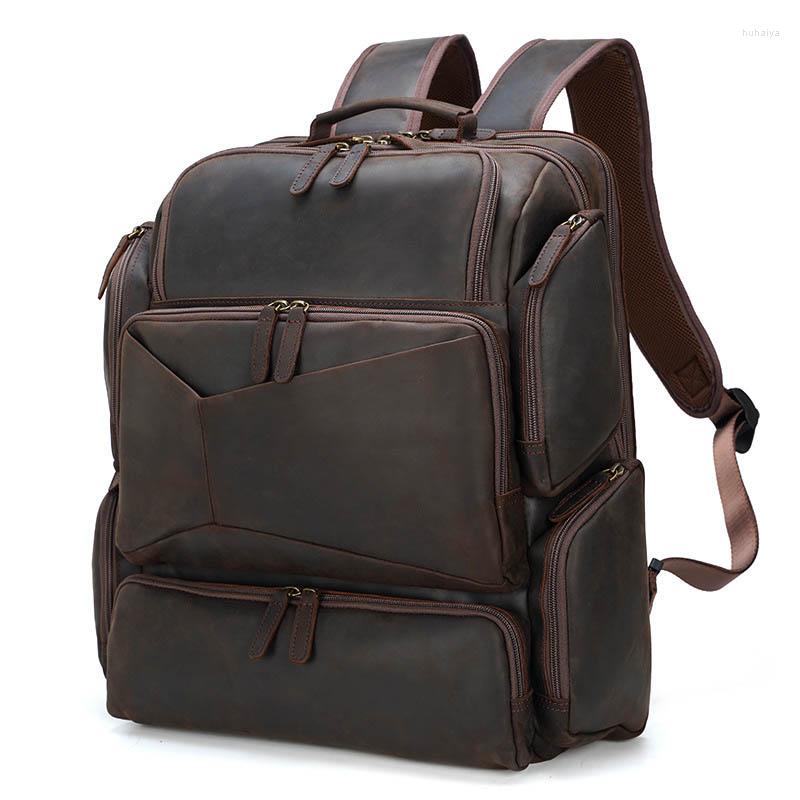 Backpack Luufan Extra Large Man's Travel Genuine Leather Fit 17" PC Laptop Daypack Cow School Bag Big Male Traveling, Dark brown
Backpack Luufan Extra Large Man's Travel Genuine Leather Fit 17" PC Laptop Daypack Cow School Bag Big Male Traveling, Dark brown