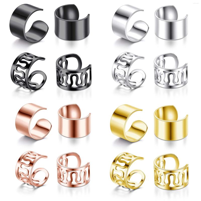 Backs Earrings 2 Pairs Stainless Steel Ear Cuffs Non-Pierced Clip On Cartilage Cuff Non Piercing Punk Jewelry For Women Men
Backs Earrings 2 Pairs Stainless Steel Ear Cuffs Non-Pierced Clip On Cartilage Cuff Non Piercing Punk Jewelry For Women Men