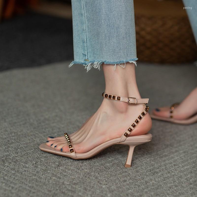 Dress Shoes Square Toe Women's Stilettos Summer Roman Buckle Shallow Mouth Ladies Sandals Metal Rivet Open Sexy Party Female, Black
Dress Shoes Square Toe Women's Stilettos Summer Roman Buckle Shallow Mouth Ladies Sandals Metal Rivet Open Sexy Party Female, Black