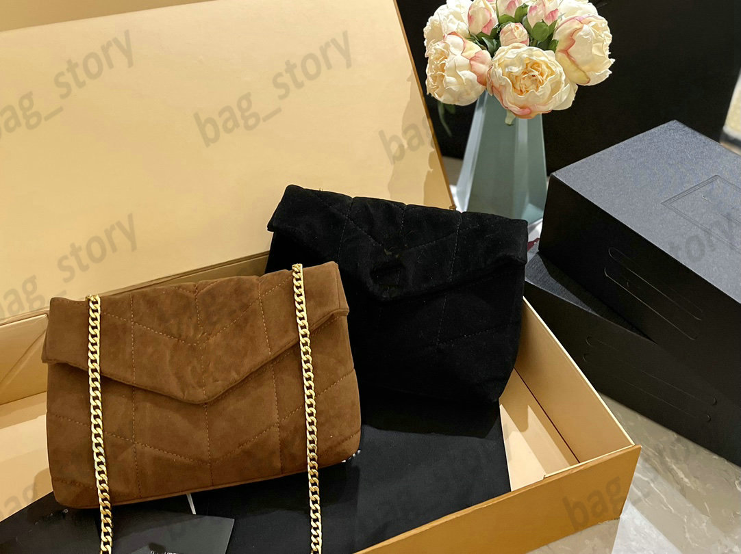 LouLou Puffer Vintage Suede Quilted Crossbody Bags Handbag Chain Purse Women's Denim Designer Puffer Wallet Shoulder Bag, Black
LouLou Puffer Vintage Suede Quilted Crossbody Bags Handbag Chain Purse Women's Denim Designer Puffer Wallet Shoulder Bag, Black