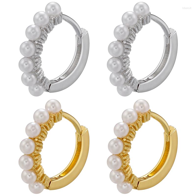 Hoop Earrings ZHUKOU Trendy Pearl Small Round For Women Light Luxury Jewelry Wholesale VE727
Hoop Earrings ZHUKOU Trendy Pearl Small Round For Women Light Luxury Jewelry Wholesale VE727
