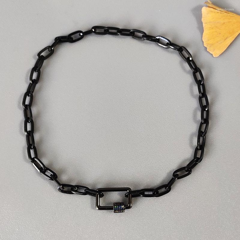 Pendant Necklaces Men Punk Cool Black Necklace Fashion Shiny Square Spiral Buckle Ladies Charm Short Neck Chain 2023 Jewelry
Pendant Necklaces Men Punk Cool Black Necklace Fashion Shiny Square Spiral Buckle Ladies Charm Short Neck Chain 2023 Jewelry