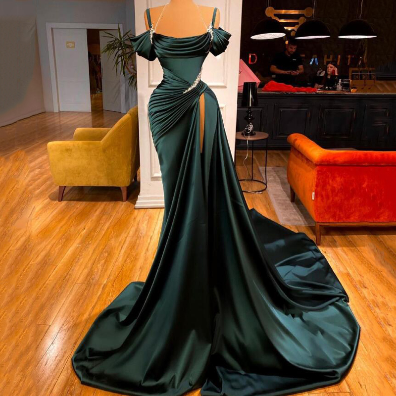 Party Dresses Thinyfull Dark Green Prom Dress Sexy Beadings Floor Length Mermaid Off Shoulder Split Evening Dresses Dubai Arabic Custom Made 230217, Red
Party Dresses Thinyfull Dark Green Prom Dress Sexy Beadings Floor Length Mermaid Off Shoulder Split Evening Dresses Dubai Arabic Custom Made 230217, Red