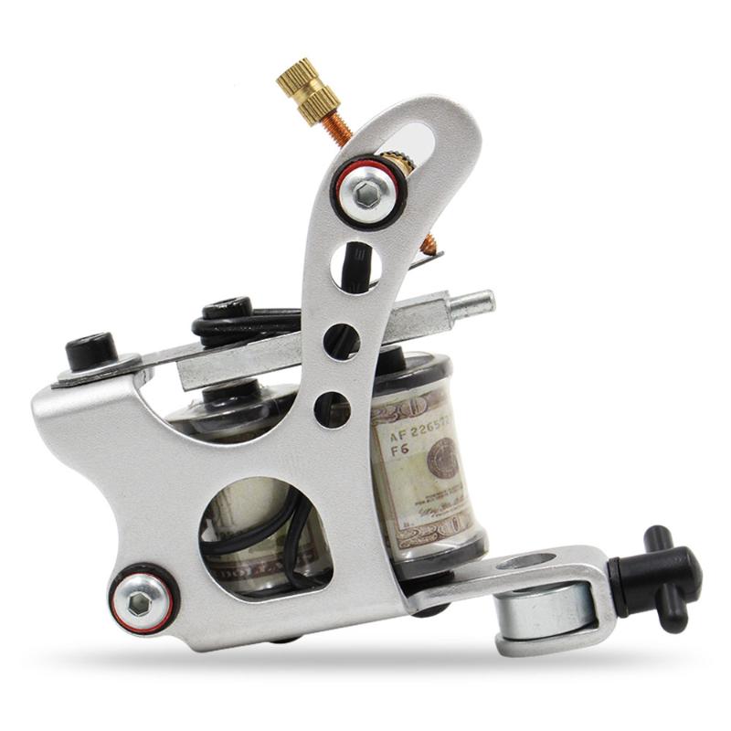 Tattoo Machine Est 10 Wraps Coil Apprentice Gun For Beginner Liner And Shader