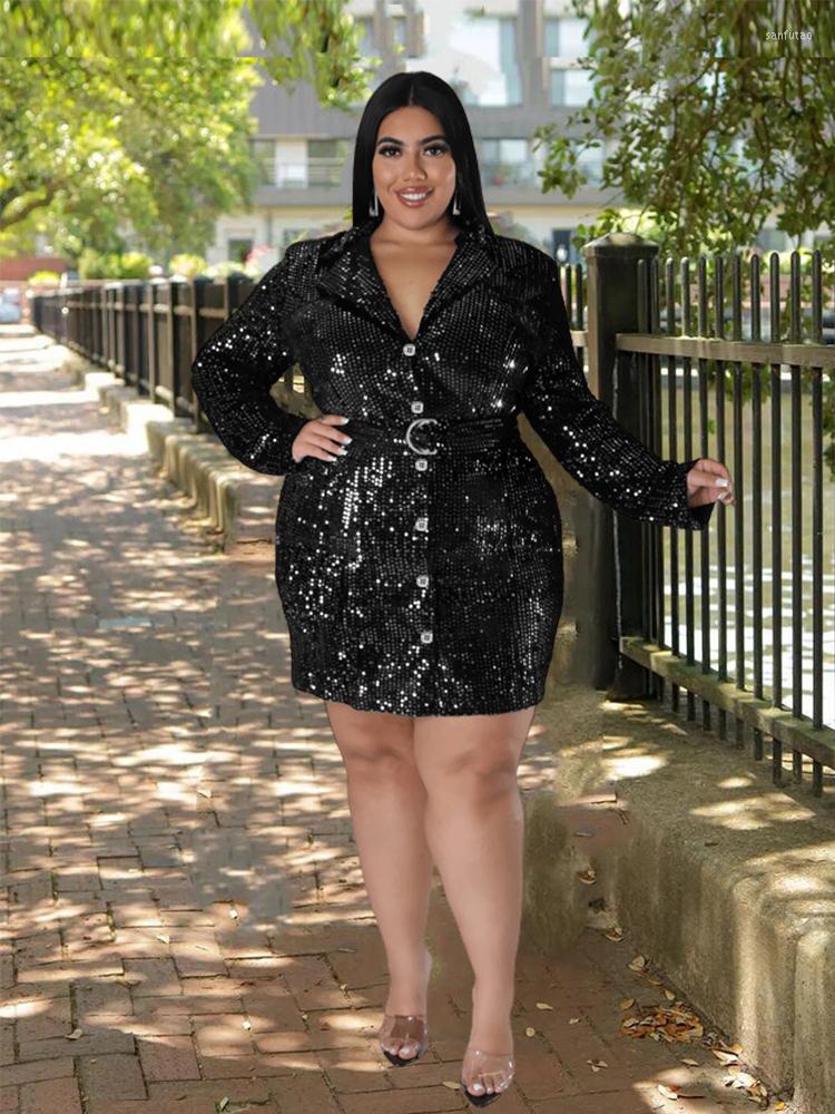 Plus Size Dresses Sequin Blazer Dress Ladies Luxurious Elegant Prom Party Women Clothing Christmas Wholesale Drop, Black
Plus Size Dresses Sequin Blazer Dress Ladies Luxurious Elegant Prom Party Women Clothing Christmas Wholesale Drop, Black