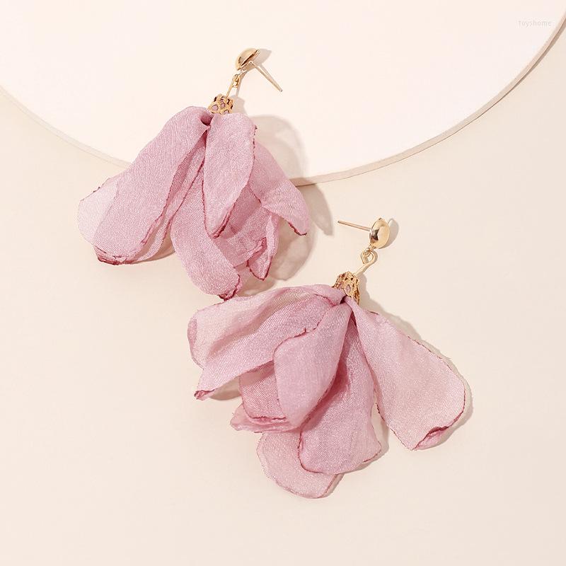 Dangle Earrings Romantic Lace Flower Petal For Women Girl Gold Color Alloy Purple Yarn Drop Statement Wedding Jewelry
Dangle Earrings Romantic Lace Flower Petal For Women Girl Gold Color Alloy Purple Yarn Drop Statement Wedding Jewelry