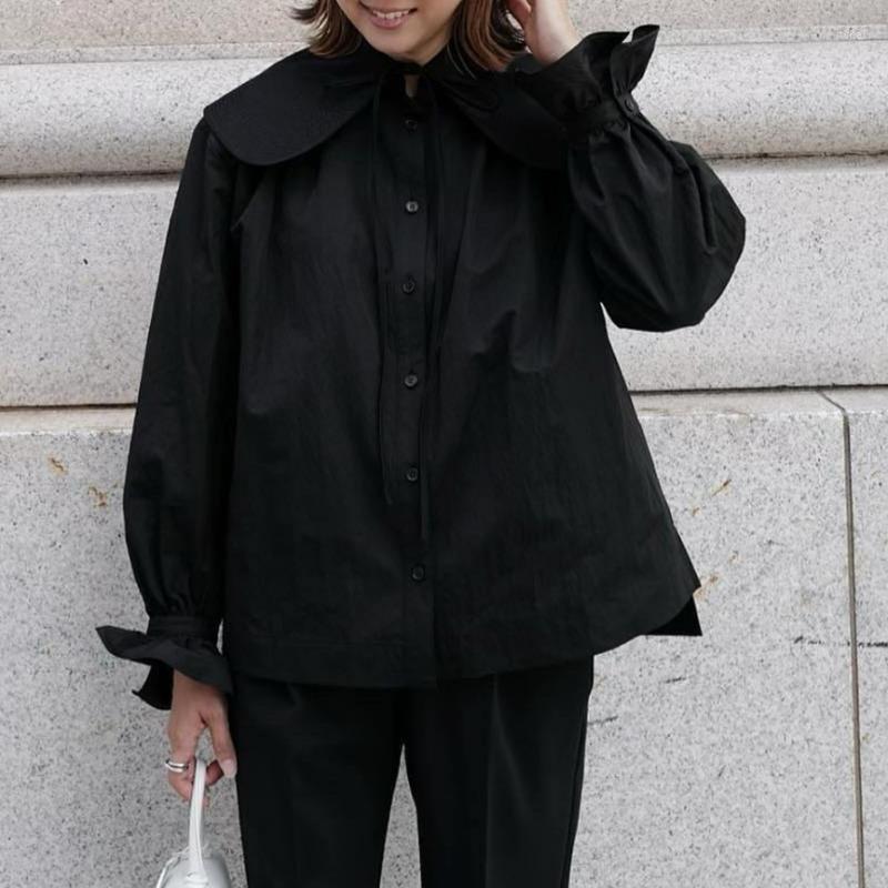 Women' Blouses Kuzuwata Turn Down Collar Bandage Solid Color JAPAN Vintage Blusas Mujer De Moda 2023 Long Sleeve Single-breasted Shirts, Black
Women' Blouses Kuzuwata Turn Down Collar Bandage Solid Color JAPAN Vintage Blusas Mujer De Moda 2023 Long Sleeve Single-breasted Shirts, Black