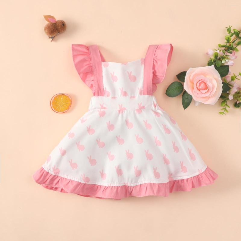 Girl Dresses Summer Born Infant Baby Girls Square Collar Sleeve Printed Backless Bandage Easter Casual Party Dress#p4, Pink
Girl Dresses Summer Born Infant Baby Girls Square Collar Sleeve Printed Backless Bandage Easter Casual Party Dress#p4, Pink