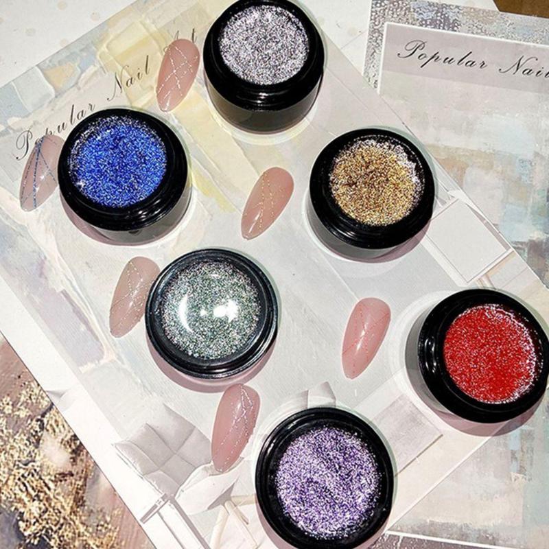 Nail Gel 6 Colors Nails Art Manicure Semi Permanent Glitter Silver Gold Line For Women, Blue
Nail Gel 6 Colors Nails Art Manicure Semi Permanent Glitter Silver Gold Line For Women, Blue