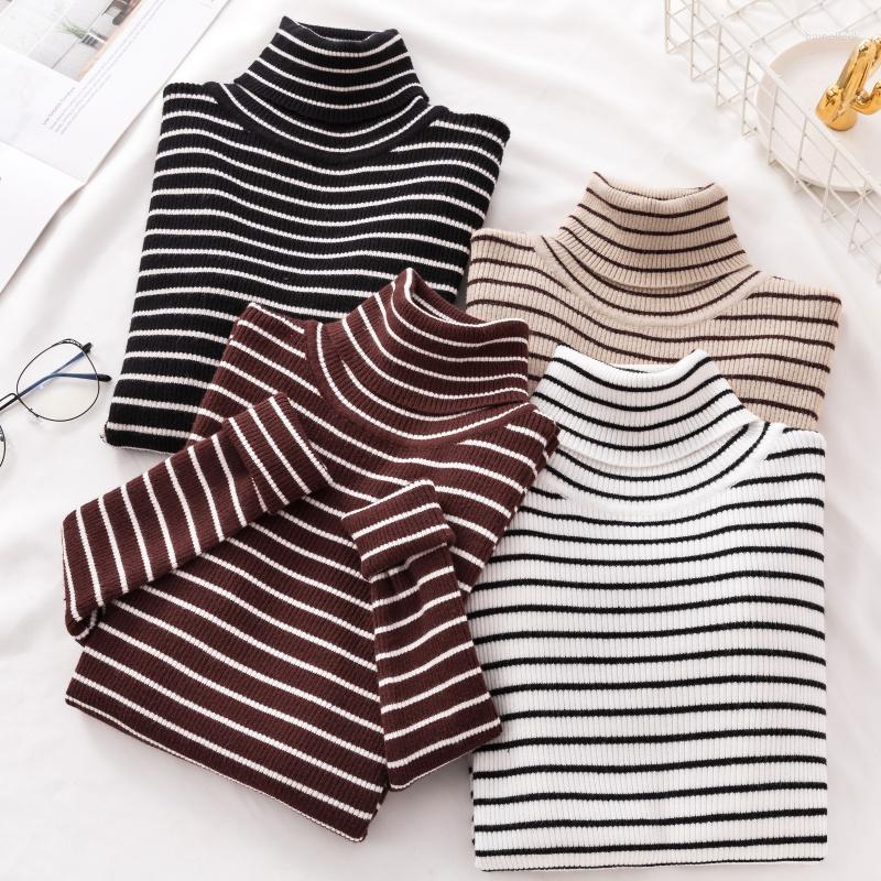 Women's Sweaters Autumn Winter Korean Chic Jumper Long Sleeve Vintage Black And White Striped Knitted Sweater Women Pullover Turtleneck 886F
Women's Sweaters Autumn Winter Korean Chic Jumper Long Sleeve Vintage Black And White Striped Knitted Sweater Women Pullover Turtleneck 886F