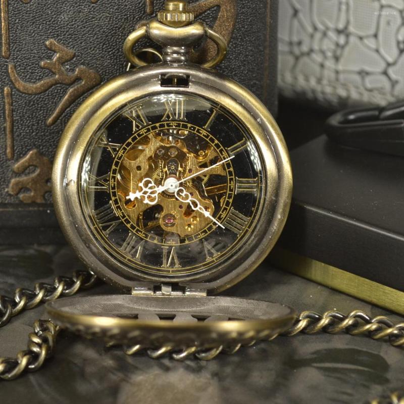 Pocket Watches TIEDAN Bronze Steampunk Luxury Fashion Antique Skeleton Mechanical Watch Men Chain Necklace Casual & Fob, Picture shown
Pocket Watches TIEDAN Bronze Steampunk Luxury Fashion Antique Skeleton Mechanical Watch Men Chain Necklace Casual & Fob, Picture shown