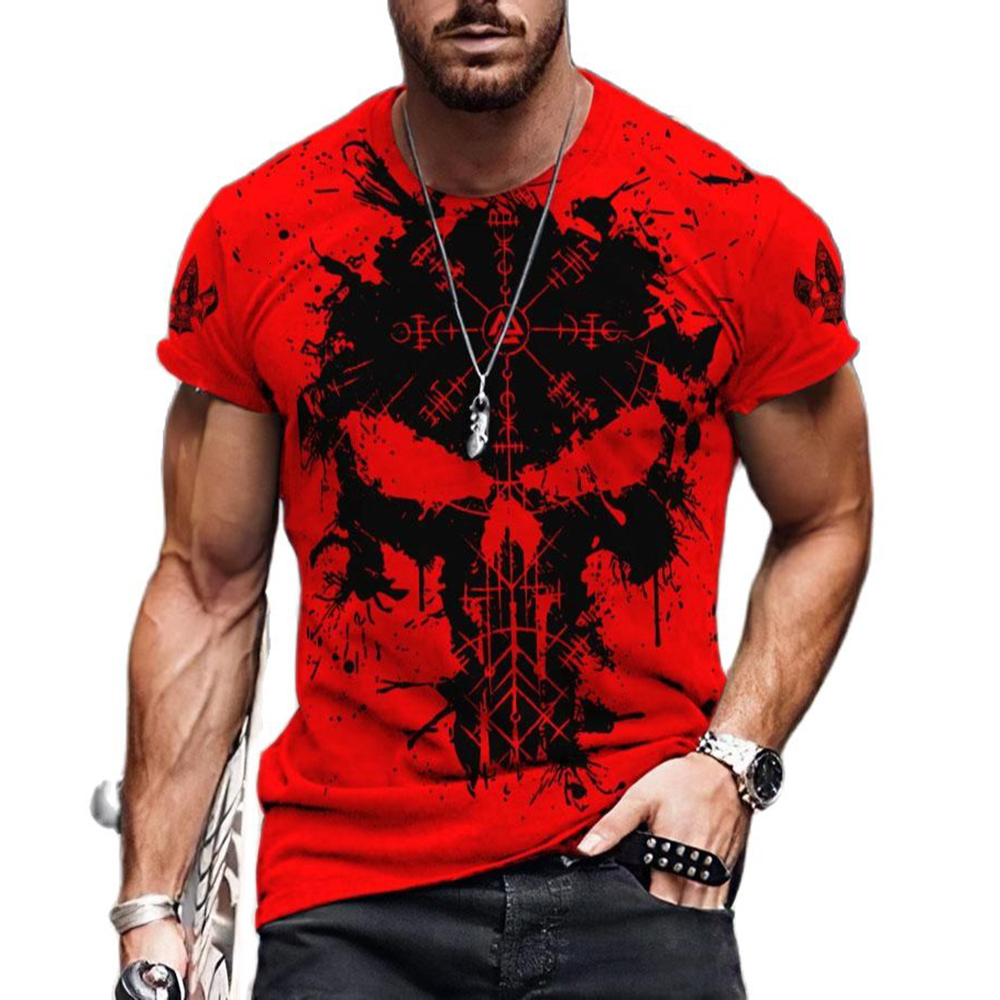 Men's T-Shirts Viking Symbol Raven Tattoo Red 3D Print T-shirts Summer Casual Round Neck Short Sleeve Tee Shirts Unisex Street Tees Tops 230217, Ofsh-01312
Men's T-Shirts Viking Symbol Raven Tattoo Red 3D Print T-shirts Summer Casual Round Neck Short Sleeve Tee Shirts Unisex Street Tees Tops 230217, Ofsh-01312