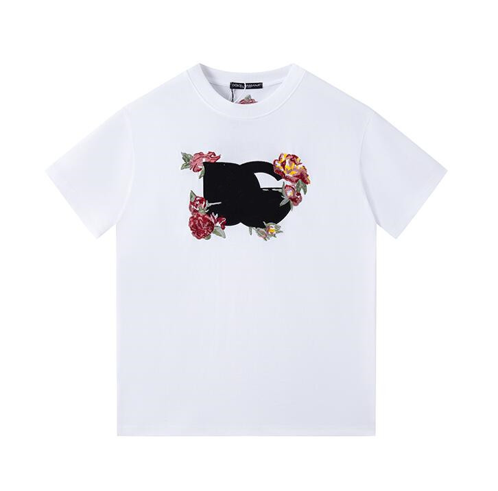 Rose embroidery designer t shirt summer short sleeve men women tshirt tee mens clothes, White
Rose embroidery designer t shirt summer short sleeve men women tshirt tee mens clothes, White