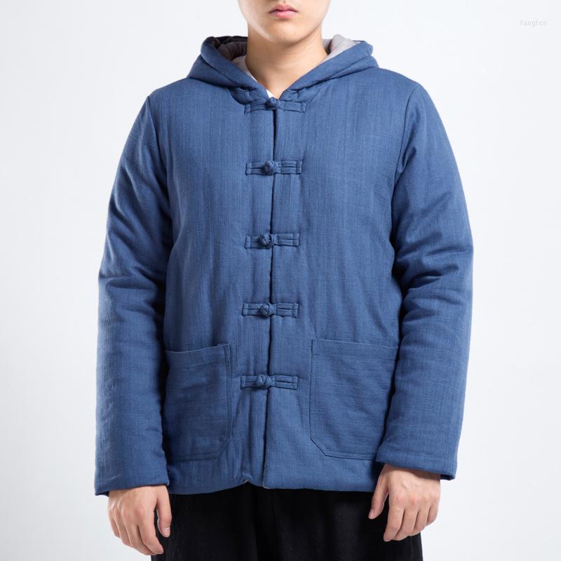 Men's Down Wind Menswear Button Hooded Cotton-padded Clothes National Restoring Ancient Ways With Thick Jacket, Green
Men's Down Wind Menswear Button Hooded Cotton-padded Clothes National Restoring Ancient Ways With Thick Jacket, Green