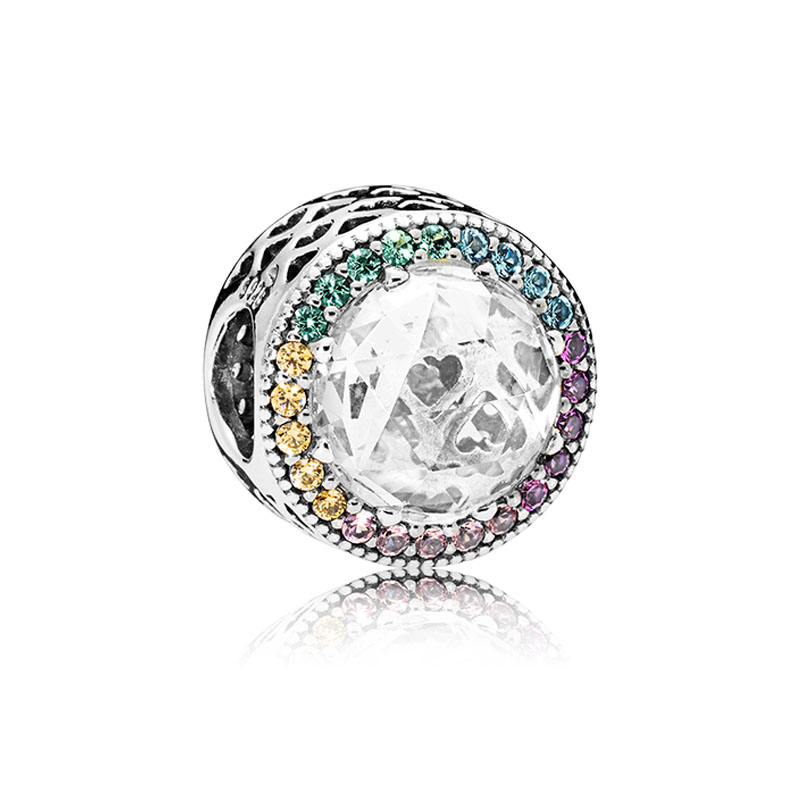 Rainbow Pave Love Round Charm Authentic Sterling Silver for Pandora Jewelry Snake Chain Bracelet Necklace Making Accessories Crystal Charms with Original Box
Rainbow Pave Love Round Charm Authentic Sterling Silver for Pandora Jewelry Snake Chain Bracelet Necklace Making Accessories Crystal Charms with Original Box