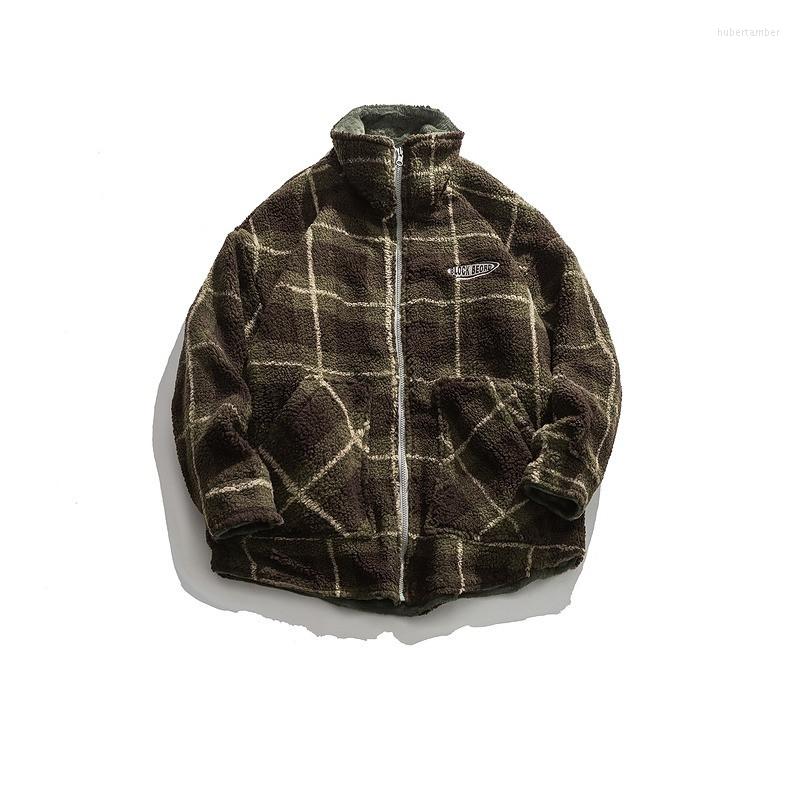 Men' Down Ins American Fashion Retro Plaid Lambs Fluffy Double Faced Cotton Padded Street Casual Coat, Gray
Men' Down Ins American Fashion Retro Plaid Lambs Fluffy Double Faced Cotton Padded Street Casual Coat, Gray