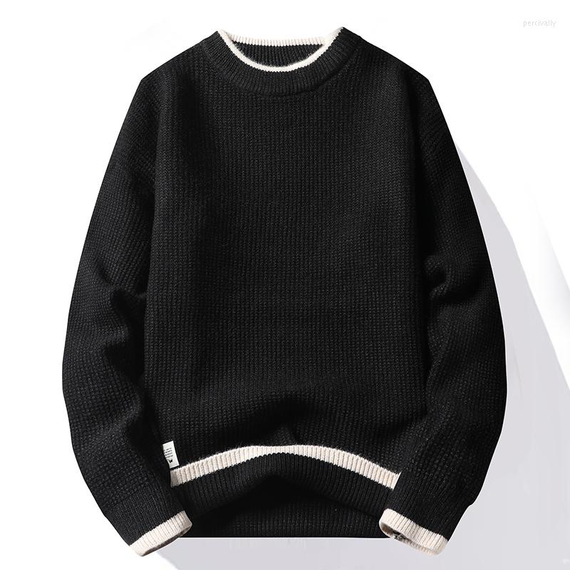 Men's Sweaters Autumn Winter Fashion Sweater Men O Neck Patchwork Knitted Pullovers Mens Casual Streetwear Knitwear Knit Pullover Man, Black
Men's Sweaters Autumn Winter Fashion Sweater Men O Neck Patchwork Knitted Pullovers Mens Casual Streetwear Knitwear Knit Pullover Man, Black