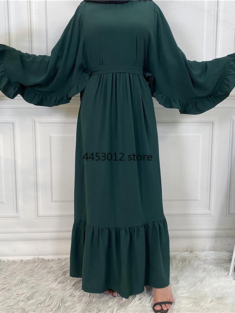 Ethnic Clothing Ruffles Muslim Dress Women Crepe Abaya Cape Sleeves Turkish Modest Outfits Islam Dubai Saudi Robe Ramadan Eid Caftan
Ethnic Clothing Ruffles Muslim Dress Women Crepe Abaya Cape Sleeves Turkish Modest Outfits Islam Dubai Saudi Robe Ramadan Eid Caftan