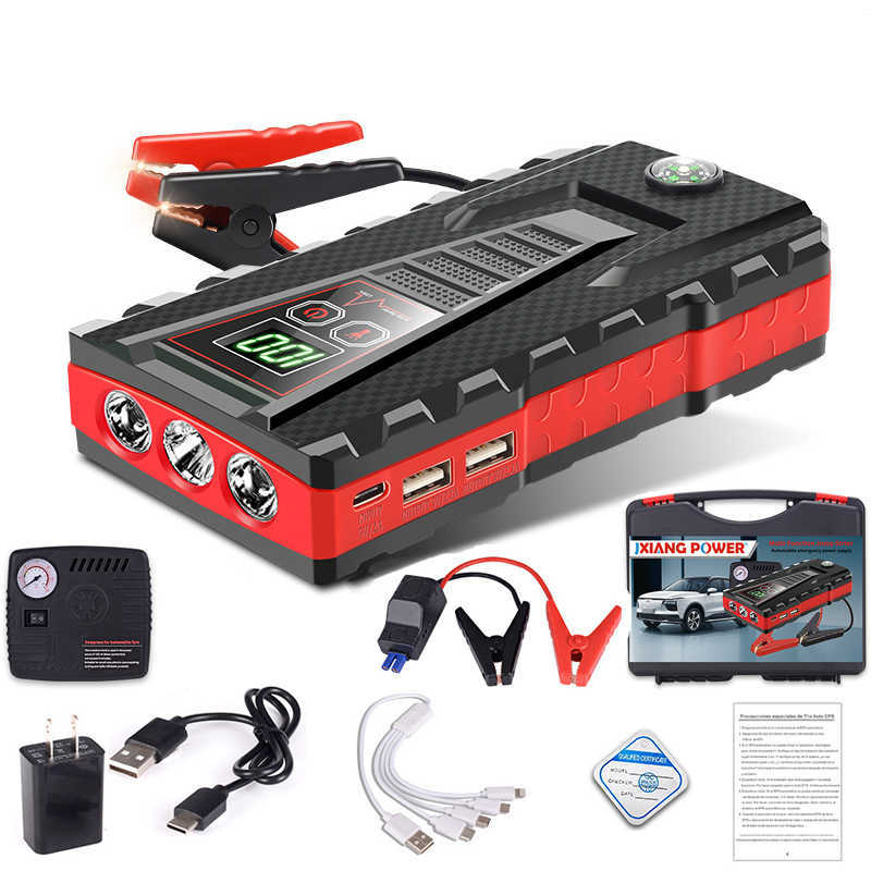 Cell Phone Power Banks 1200A Car Jump Starter Power Bank 32800mAh Portable Car Battery Charger Station For 4L6L Car Emergency Booster Starting Device J230217
Cell Phone Power Banks 1200A Car Jump Starter Power Bank 32800mAh Portable Car Battery Charger Station For 4L6L Car Emergency Booster Starting Device J230217