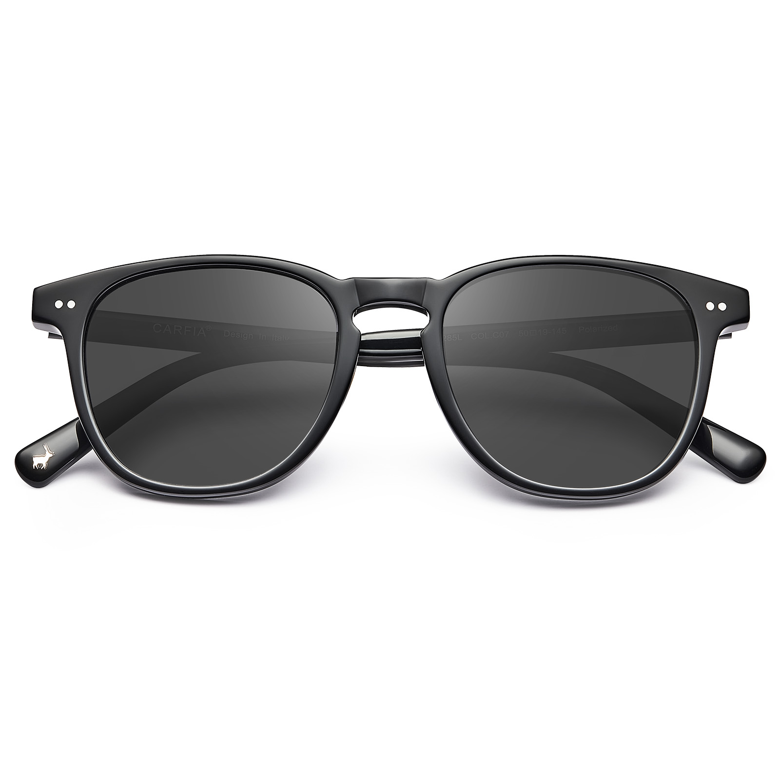 Carfia Retro Polarized Sunglasses for Women Small and Medium Face UV Protection, Handcrafted Acetate Frame Sunnies