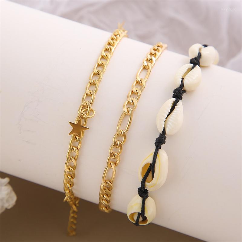 Anklets 2023 Creative Retro Temperament Bohemian Shell Pentagram Women's Anklet Fashion Sandy Beach 3-piece Jewelry Set Wholesale
Anklets 2023 Creative Retro Temperament Bohemian Shell Pentagram Women's Anklet Fashion Sandy Beach 3-piece Jewelry Set Wholesale
