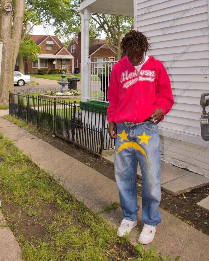 Men' Jeans Four Seasons Comfortable Casual Pants Streetwear Hip Hop Punk Style Y2k Loose Teen Straight Leg Wide
Men' Jeans Four Seasons Comfortable Casual Pants Streetwear Hip Hop Punk Style Y2k Loose Teen Straight Leg Wide