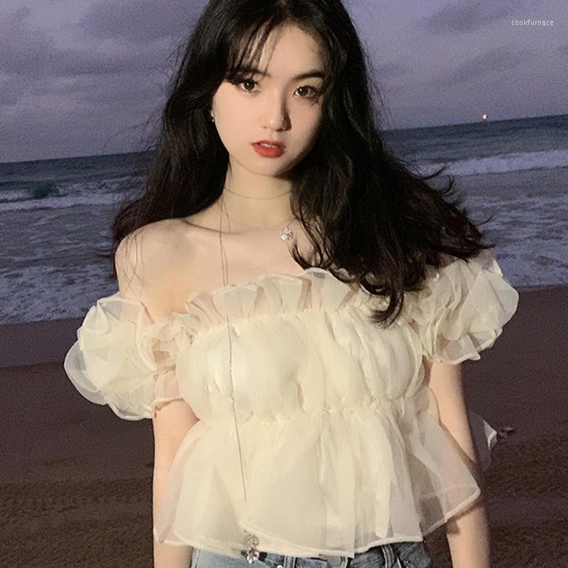 Women's Blouses 2023 Spring Summer Sexy Off Shoulder Women Tops French Sleeve Solid Blouse Slash Neck Femme Party Casual Short, Apricot
Women's Blouses 2023 Spring Summer Sexy Off Shoulder Women Tops French Sleeve Solid Blouse Slash Neck Femme Party Casual Short, Apricot