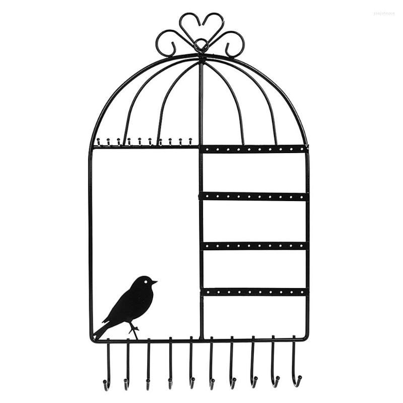 Jewelry Pouches Fashion Wall Earring Organizer Creative Metal Tree Bird Hanging Holder Necklace Chain Display Stand Rack
Jewelry Pouches Fashion Wall Earring Organizer Creative Metal Tree Bird Hanging Holder Necklace Chain Display Stand Rack
