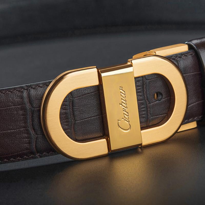 Belts Ciartuar Leather For Men Genuine Belt Mens Luxury Designer Waist Gold Wedding Metal Casual Black BeltBelts
Belts Ciartuar Leather For Men Genuine Belt Mens Luxury Designer Waist Gold Wedding Metal Casual Black BeltBelts