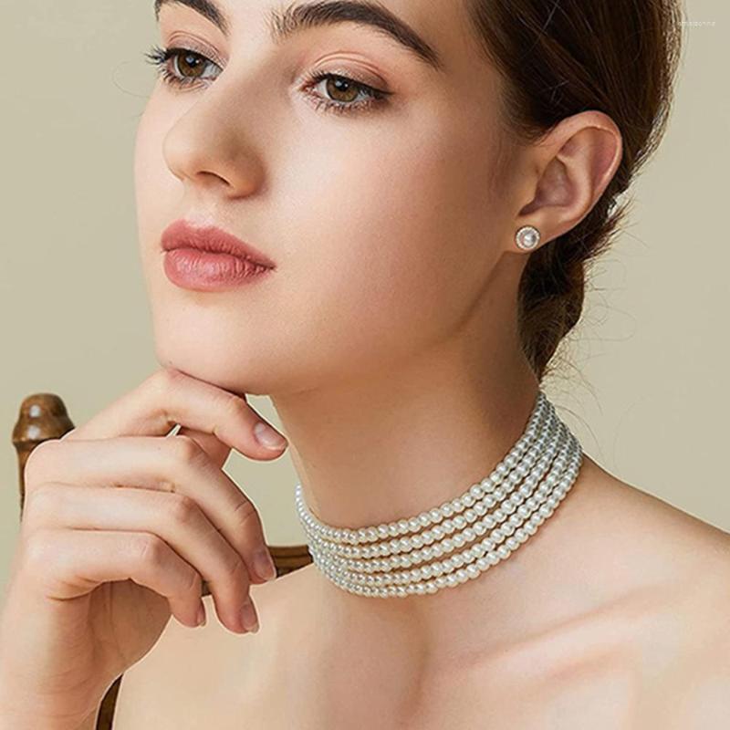 Choker Bohemian Imitation Pearls 1-5 Multi-layer Wedding Collar Necklace For Women Elegant Pearl Clavicle Chain Jewelry
Choker Bohemian Imitation Pearls 1-5 Multi-layer Wedding Collar Necklace For Women Elegant Pearl Clavicle Chain Jewelry
