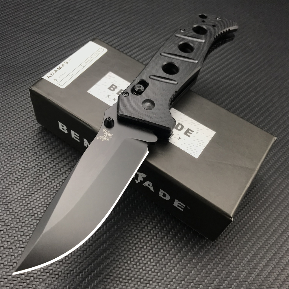 Benchmade 275SGY-1 Shane Sibert Adamas Folding EDC Knife Tactical Hunting Military 3.78" CruWear Tungsten Gray Combo/Flat Dark Earth Plain Blade Black/Gold G10 Handles
Benchmade 275SGY-1 Shane Sibert Adamas Folding EDC Knife Tactical Hunting Military 3.78" CruWear Tungsten Gray Combo/Flat Dark Earth Plain Blade Black/Gold G10 Handles