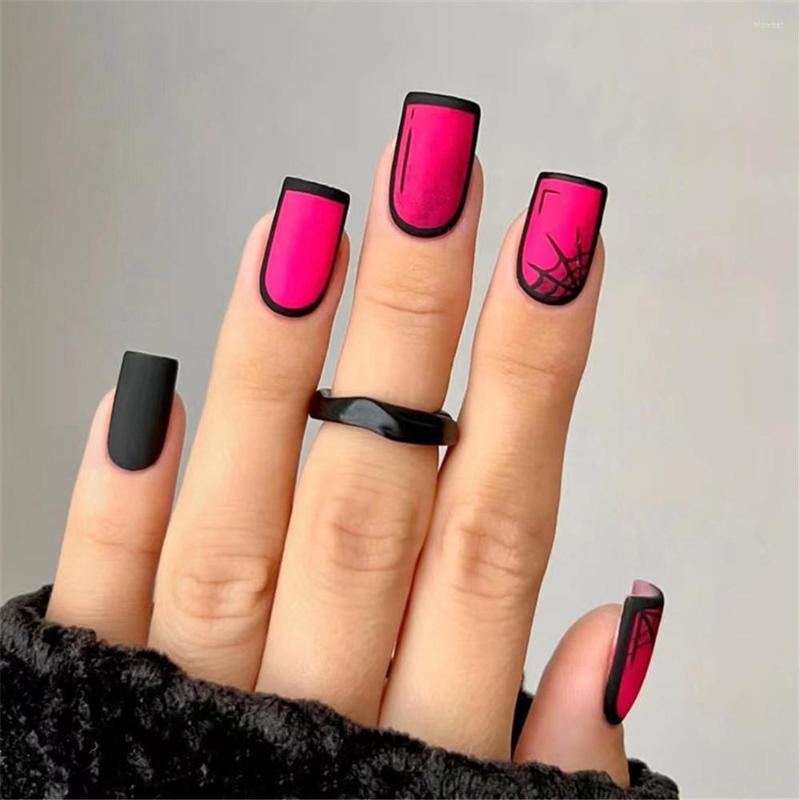 False Nails Anime Style Set Press On French Square Head Manicure Patches Rose Red Matte Fake Nail Tips With Designs, 01
False Nails Anime Style Set Press On French Square Head Manicure Patches Rose Red Matte Fake Nail Tips With Designs, 01