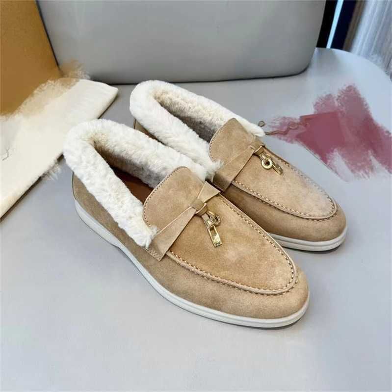 Designer Loropiana Charms Shoes High-end Lofo Shoes Rex Rabbit Hair Lazy People Put on Leather Shallow Mouth Plush Lp Women's Single Shoes, Dark brown sand
Designer Loropiana Charms Shoes High-end Lofo Shoes Rex Rabbit Hair Lazy People Put on Leather Shallow Mouth Plush Lp Women's Single Shoes, Dark brown sand