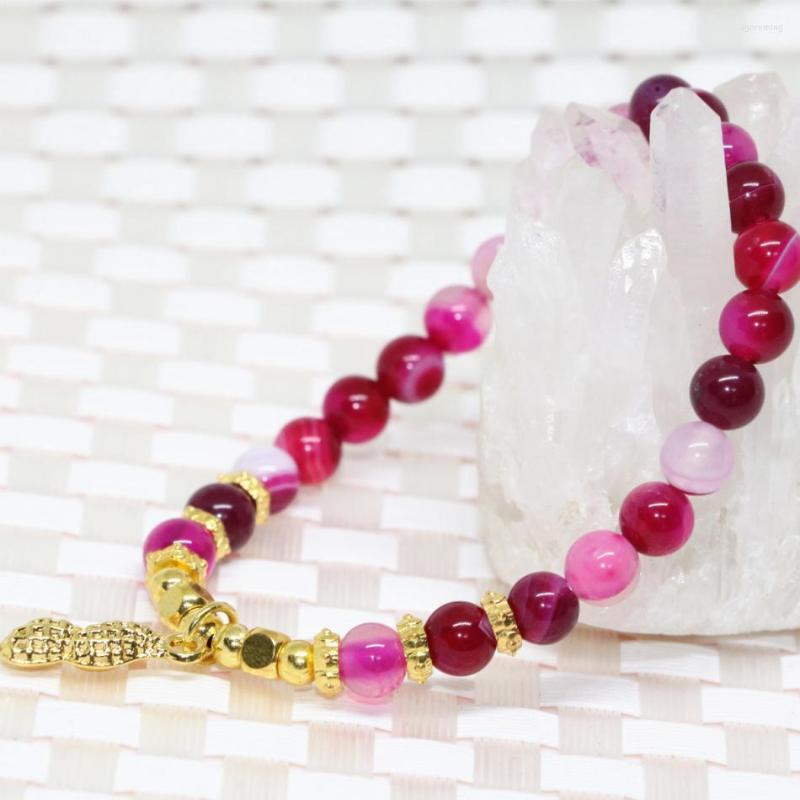 Strand 6mm Natural Stone Agat Onyx Rose Red Round Beads Bracelets Carnelian Factory Outlet Women Jewelry Making 7.5inch B1987
Strand 6mm Natural Stone Agat Onyx Rose Red Round Beads Bracelets Carnelian Factory Outlet Women Jewelry Making 7.5inch B1987
