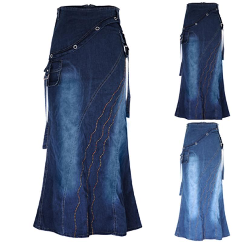 Skirts JAYCOSIN 2023 Summer Women's Sexy Denim Long Skirt High Waist Zipper With Pockets Plus Size Jean, Deep blue
Skirts JAYCOSIN 2023 Summer Women's Sexy Denim Long Skirt High Waist Zipper With Pockets Plus Size Jean, Deep blue