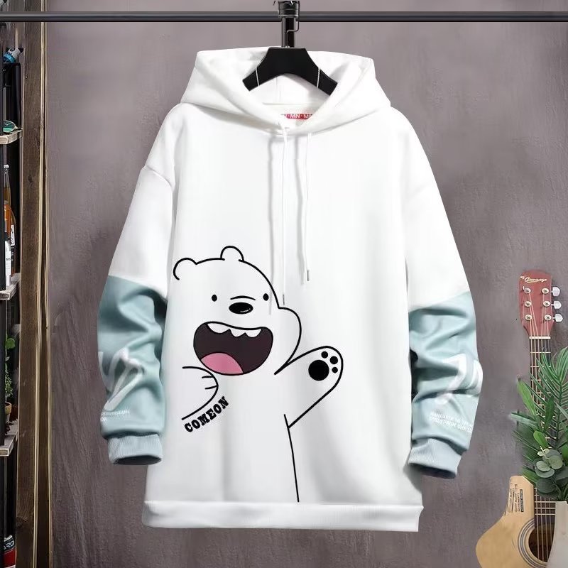 Men's Tracksuits White Cartoon Hoodies Japan Fashion Streetwear Polar Bear Casual Harajuku Sweatshirt Long Sleeve Anime 230217, W312
Men's Tracksuits White Cartoon Hoodies Japan Fashion Streetwear Polar Bear Casual Harajuku Sweatshirt Long Sleeve Anime 230217, W312