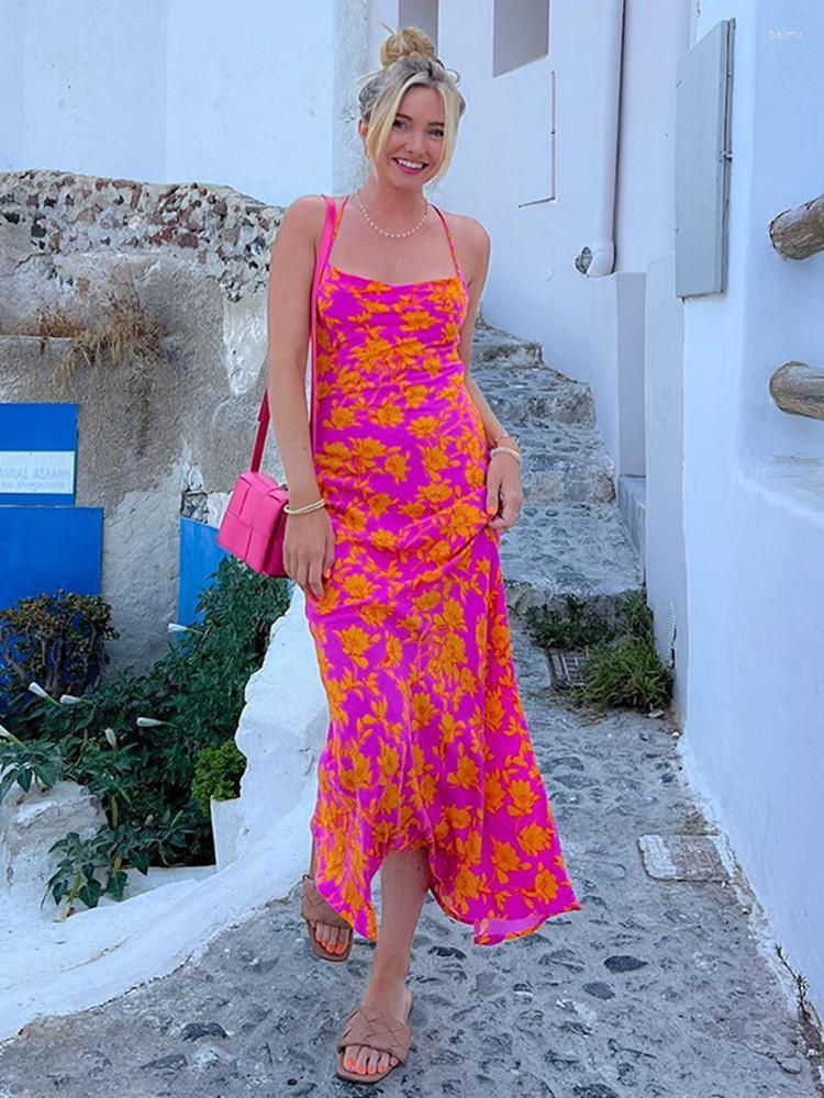 Casual Dresses Hirigin Floral Print Backless Cross Tie Up Long Beach Dress Women Summer Boho Straps Wrap Sundress Holiday Party Club, Red
Casual Dresses Hirigin Floral Print Backless Cross Tie Up Long Beach Dress Women Summer Boho Straps Wrap Sundress Holiday Party Club, Red