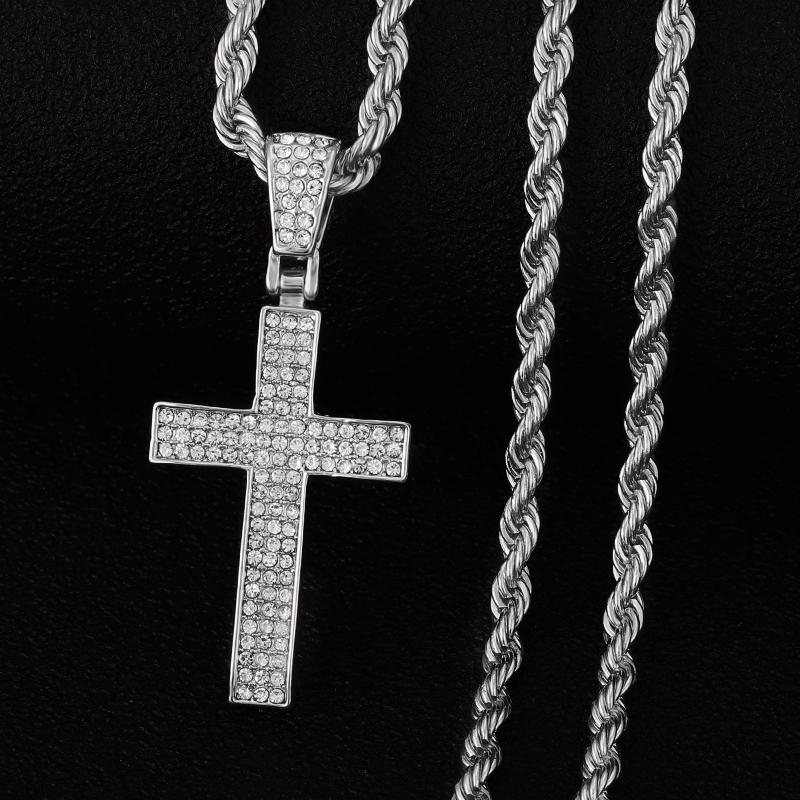 Pendant Necklaces Simple Classic Fashion Cross Necklace Cool Street Style Hip Hop Iced Out Tennis Chain For Men Women Jewelry Gifts
Pendant Necklaces Simple Classic Fashion Cross Necklace Cool Street Style Hip Hop Iced Out Tennis Chain For Men Women Jewelry Gifts