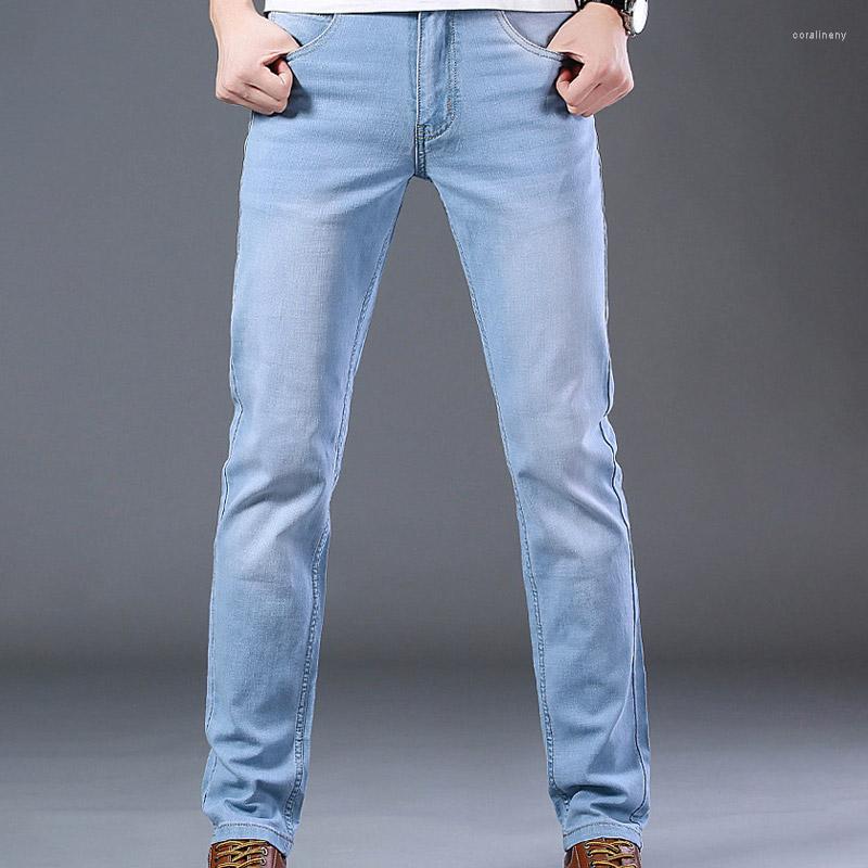 Men's Jeans 2023 Top Classic Style Men Spring Summer Business Casual Light Blue Stretch Cotton Denim Male Trousers
Men's Jeans 2023 Top Classic Style Men Spring Summer Business Casual Light Blue Stretch Cotton Denim Male Trousers