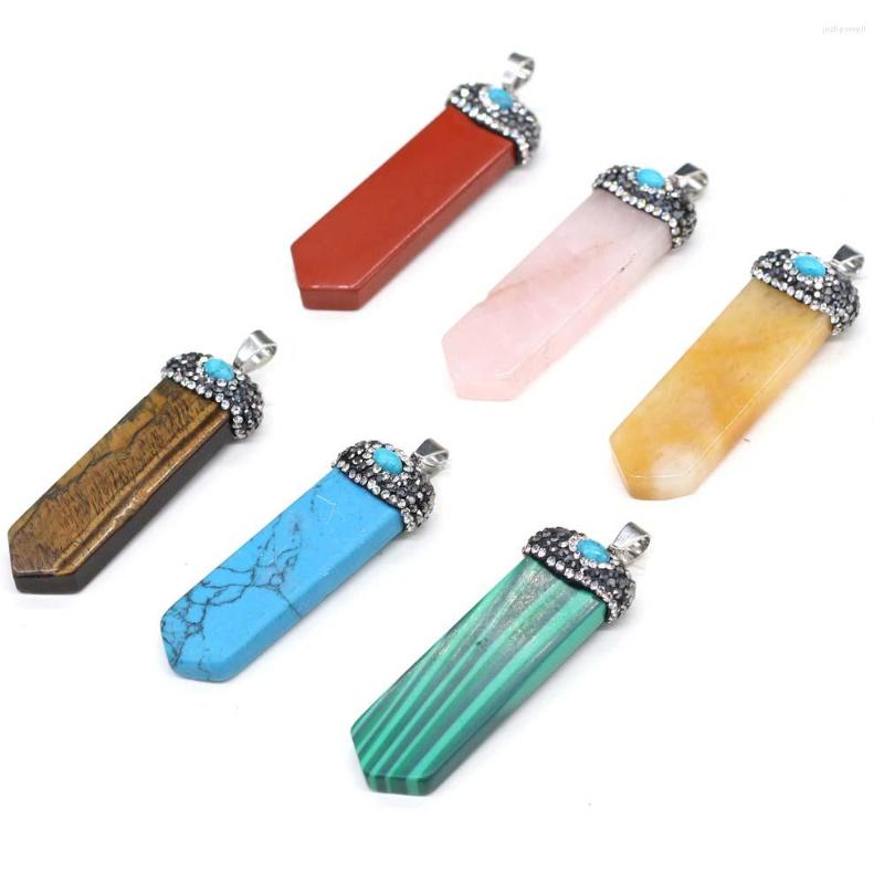 Pendant Necklaces Trendy Sword Natural Stone Crystal Quartz Turquoises Necklace Pendants For DIY Charm Jewelry Making Accessories
Pendant Necklaces Trendy Sword Natural Stone Crystal Quartz Turquoises Necklace Pendants For DIY Charm Jewelry Making Accessories