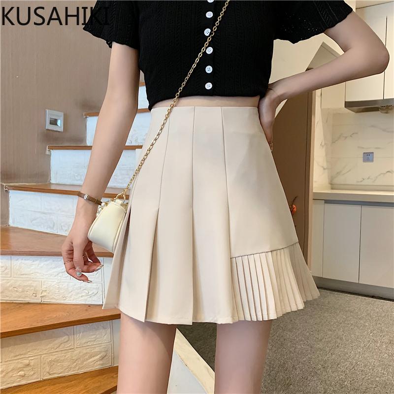 Skirts Summer High Waisted Casual Pleated Ruffle Patchwork Woman Skirt Fashion Sweet Faldas Mujer Moda 6H152, Black
Skirts Summer High Waisted Casual Pleated Ruffle Patchwork Woman Skirt Fashion Sweet Faldas Mujer Moda 6H152, Black