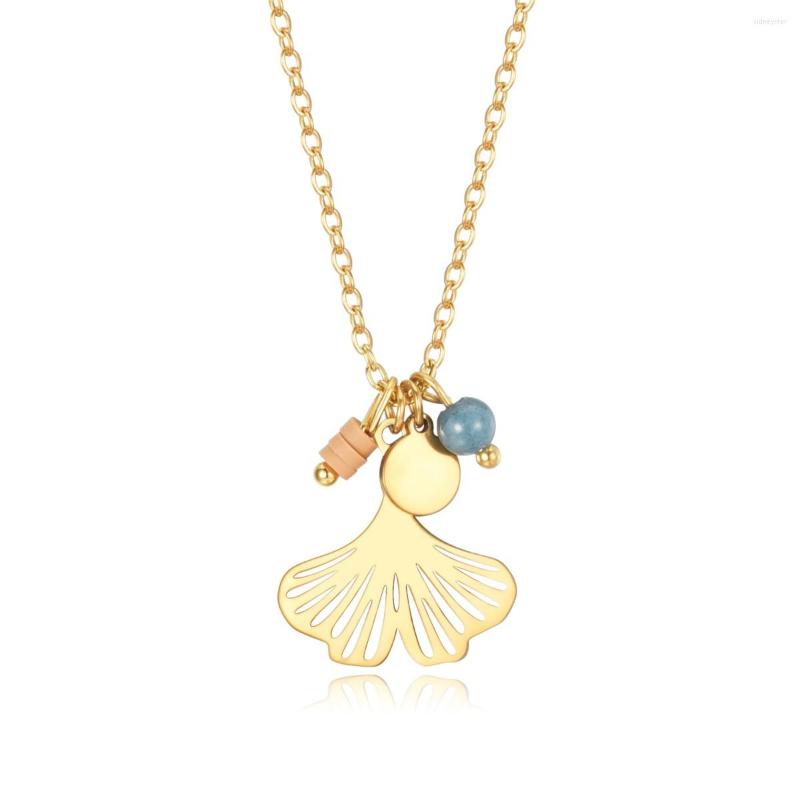 Pendant Necklaces 2023 Hollow Heart Ginkgo Leaf Stainless Steel Necklace 18K Gold Plated Women's Short
Pendant Necklaces 2023 Hollow Heart Ginkgo Leaf Stainless Steel Necklace 18K Gold Plated Women's Short