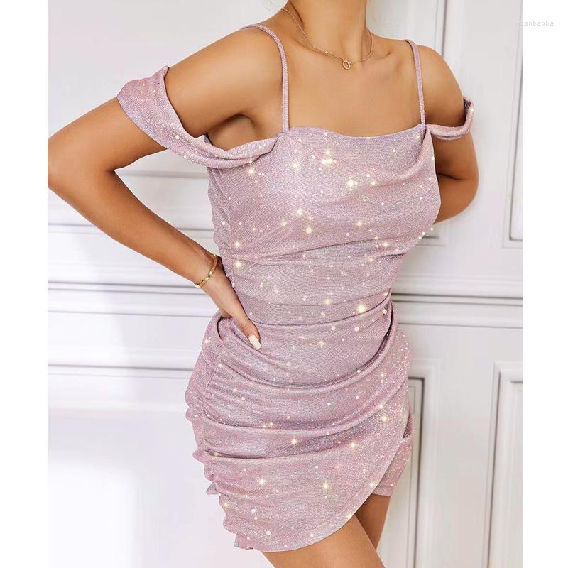 Casual Dresses Wepbel Nightclub Dress Shiny Sexy Women Clothing Girl Short Pleated Spaghetti Strap Mini Sheath Bodycon, Pink
Casual Dresses Wepbel Nightclub Dress Shiny Sexy Women Clothing Girl Short Pleated Spaghetti Strap Mini Sheath Bodycon, Pink