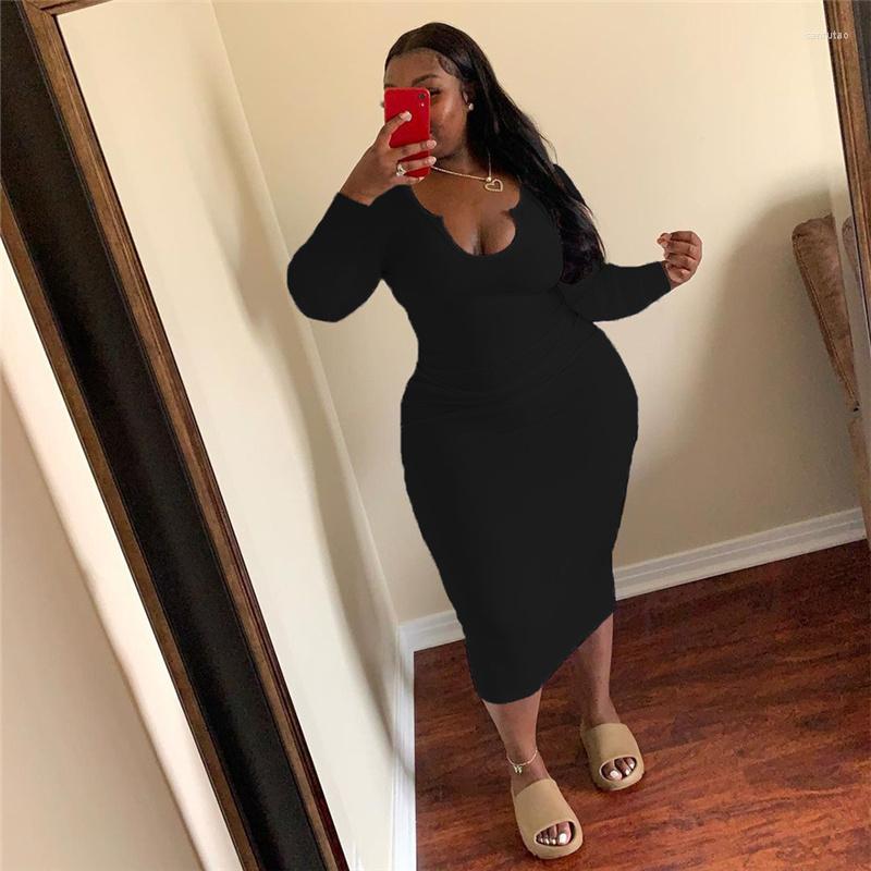 Plus Size Dresses Women Clothing O-Neck Solid Midi Dress Bodycon Sexy Fall Elegant Long Sleeve Party Wholesale Drop, White
Plus Size Dresses Women Clothing O-Neck Solid Midi Dress Bodycon Sexy Fall Elegant Long Sleeve Party Wholesale Drop, White