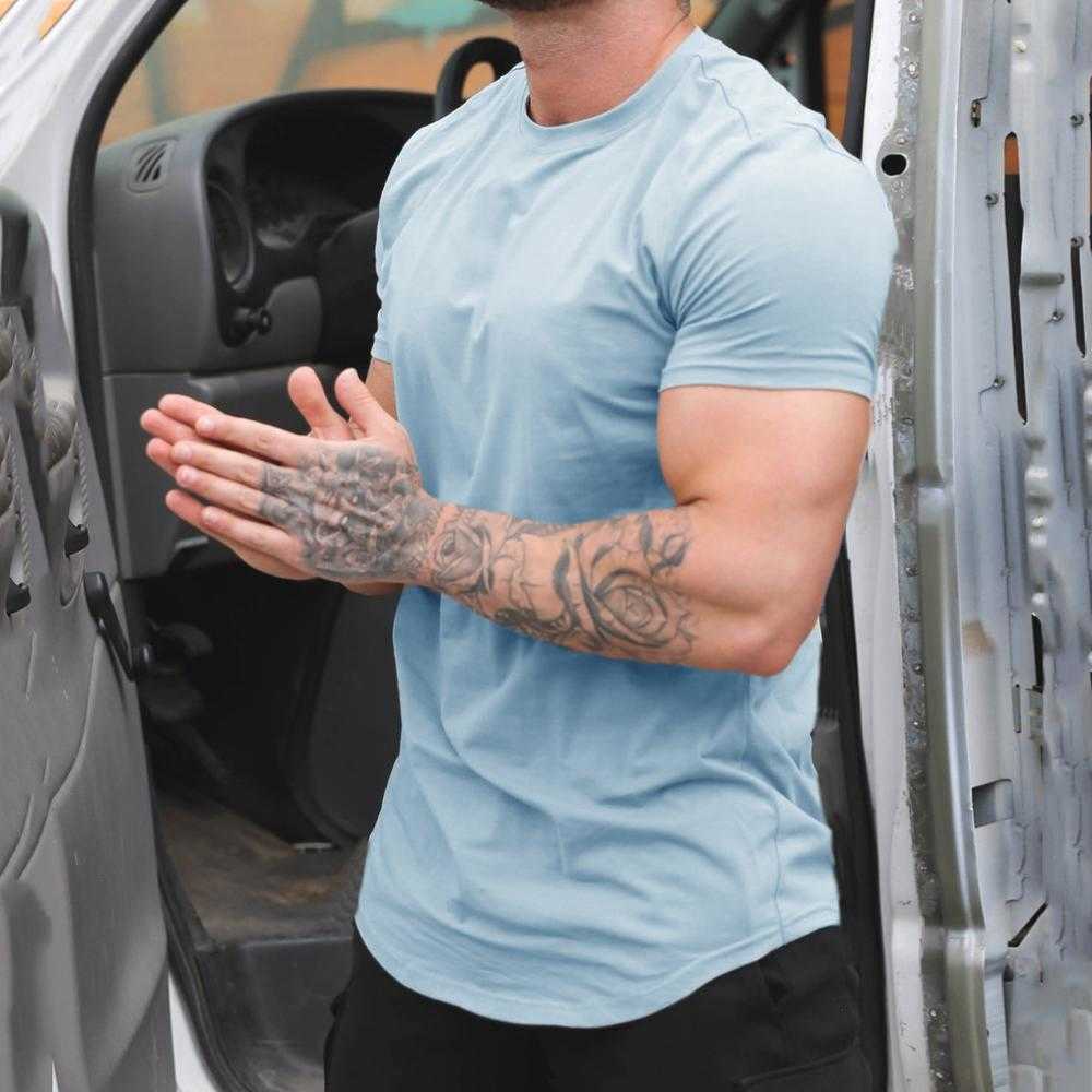 Men's T-Shirts Gym T-shirt Men Short sleeve Cotton T-shirt Casual blank Slim t shirt Male Fitness Bodybuilding Workout Tee Tops Summer clothing L230217, White
Men's T-Shirts Gym T-shirt Men Short sleeve Cotton T-shirt Casual blank Slim t shirt Male Fitness Bodybuilding Workout Tee Tops Summer clothing L230217, White
