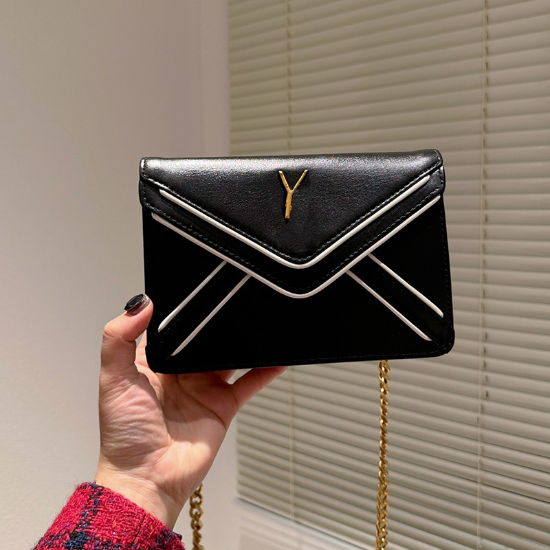 Shoulder Bags Womens Gaby Envelope Calfskin Shoulder Bags Two-tone Messenger Black Large Capacity Sacoche Luxury Handbags Gold Metal Chain S, Box
Shoulder Bags Womens Gaby Envelope Calfskin Shoulder Bags Two-tone Messenger Black Large Capacity Sacoche Luxury Handbags Gold Metal Chain S, Box