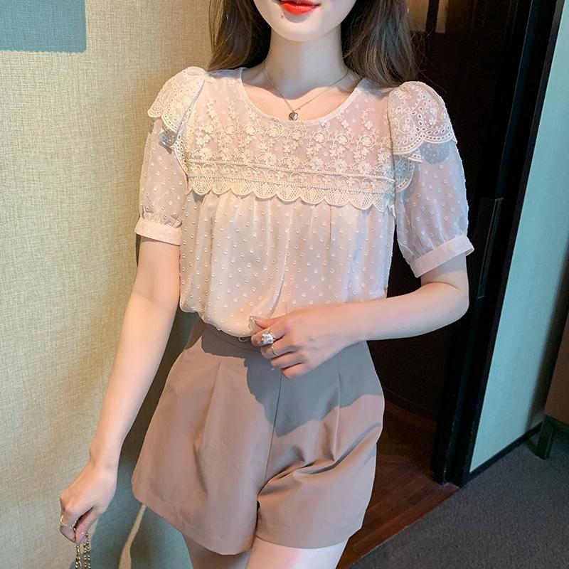 Women' Blouses & Shirts Fashion Summer Design Short Sleeve Blouse Casual Ruffle TopWomen, Apricot
Women' Blouses & Shirts Fashion Summer Design Short Sleeve Blouse Casual Ruffle TopWomen, Apricot