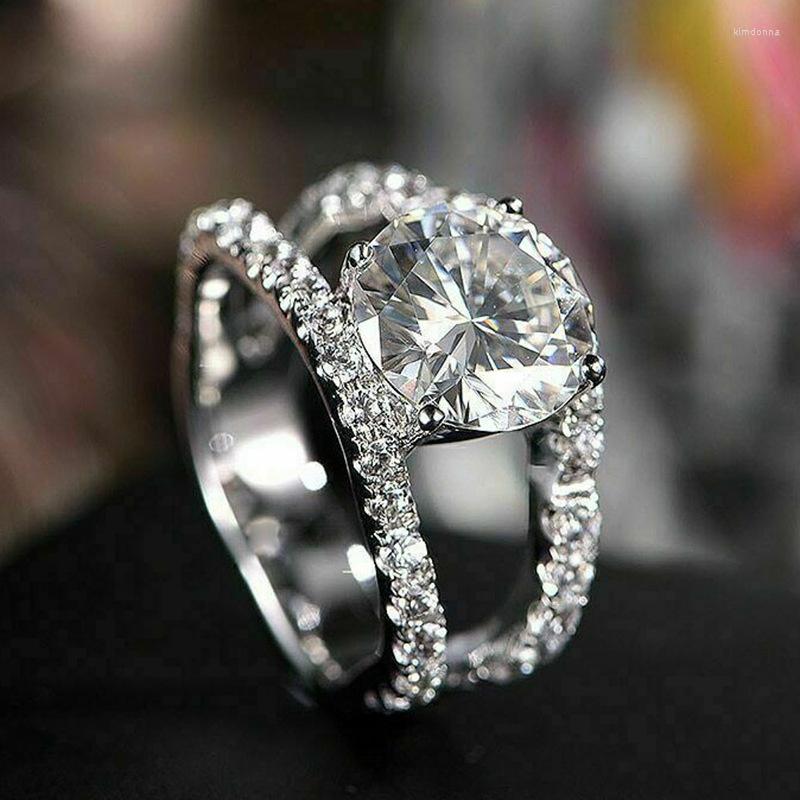 Wedding Rings Trendy Female Crystal Round Hollow Ring Luxury Silver Color For Women Dainty White Zircon Stone Engagement
Wedding Rings Trendy Female Crystal Round Hollow Ring Luxury Silver Color For Women Dainty White Zircon Stone Engagement