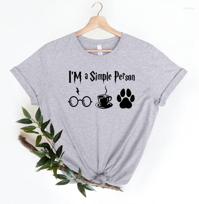 Women' T Shirts I'm A Simple Person Shirt Puppy Dog Lover Coffee Pet Cotton Fashion Streetwear Short Sleeve Top Tees O Neck, Black
Women' T Shirts I'm A Simple Person Shirt Puppy Dog Lover Coffee Pet Cotton Fashion Streetwear Short Sleeve Top Tees O Neck, Black